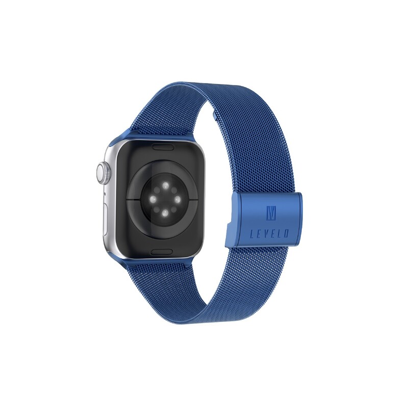 Levelo Double Milanese Watch Strap Apple Watch 42 / 44 / 45Mm Blue