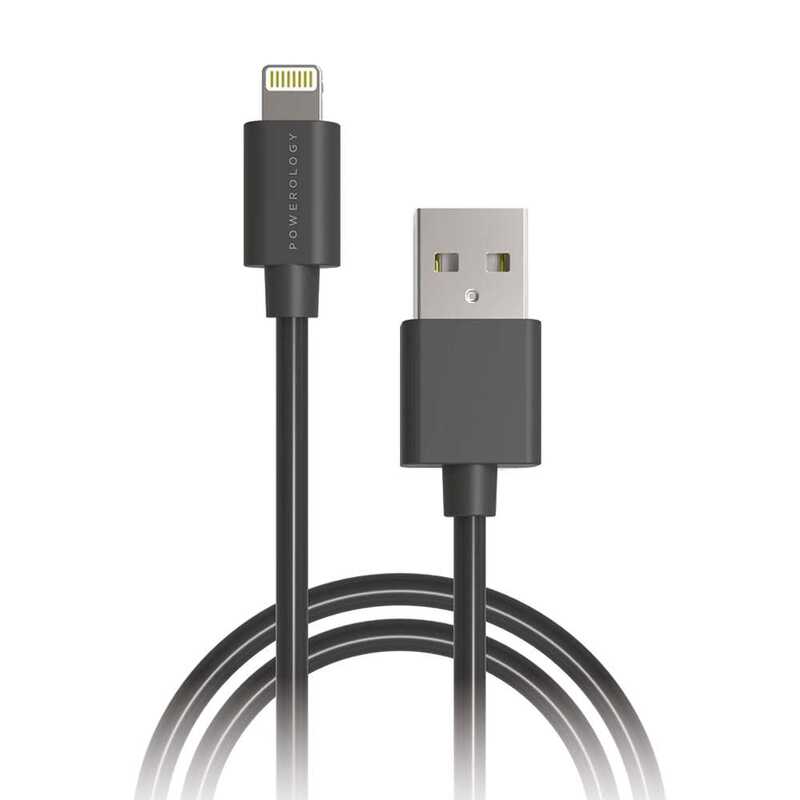 Powerology USBA to Lightning Cable 3M Black
