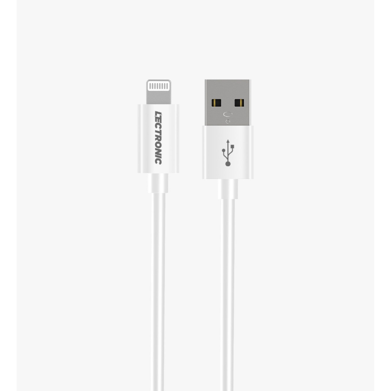 Usb A- Lightning Cable For Sync Charging Mfi Certified Tpe Type 1M White Usb2.0