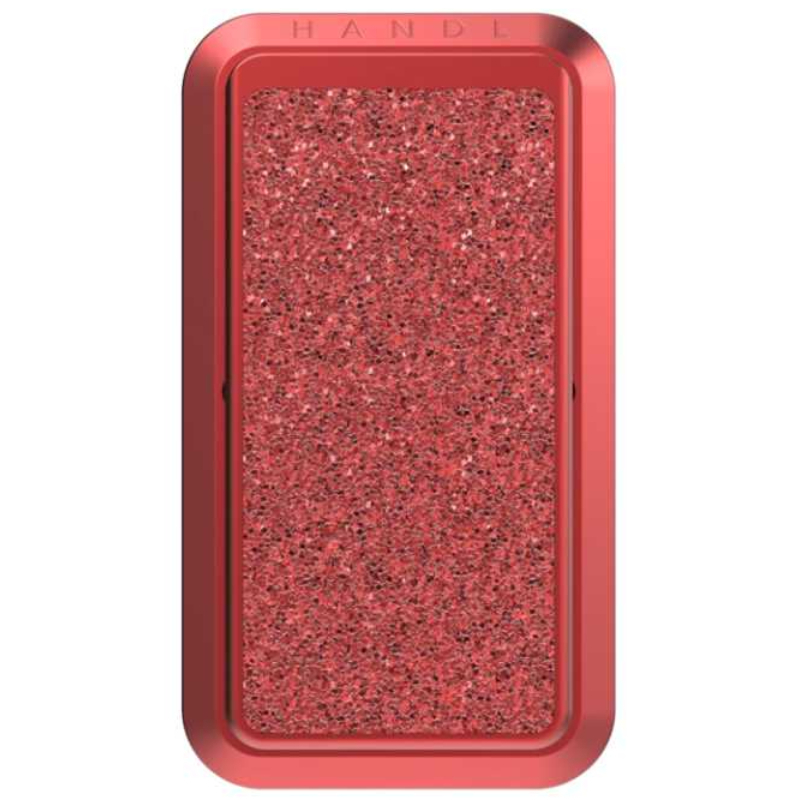 Handl Smoothe Glitter Phone Grip Red