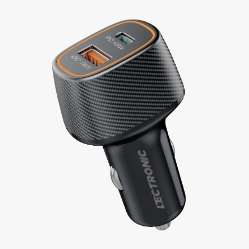 Pd Ultimate Drive 63W 2 - Ports Car Charger Type-C Port (Pd3.0) : 45W Max. Type-A Port (Qc3.0) : 18W Max With Usb Cablec-C