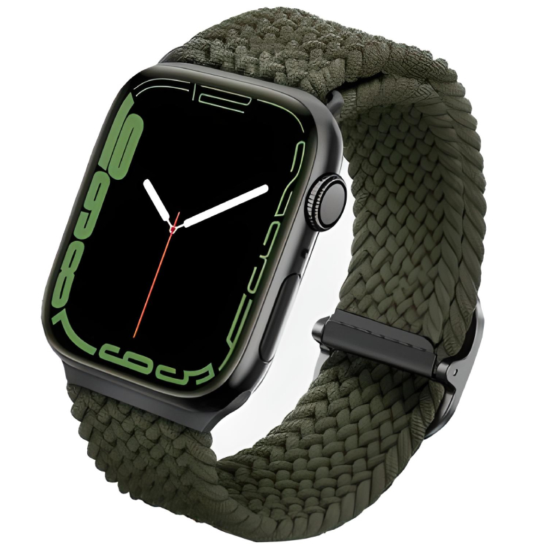 Uniq Aspen Braided Apple Watch Strap 41/40/38Mm - Cypress Green (Green)