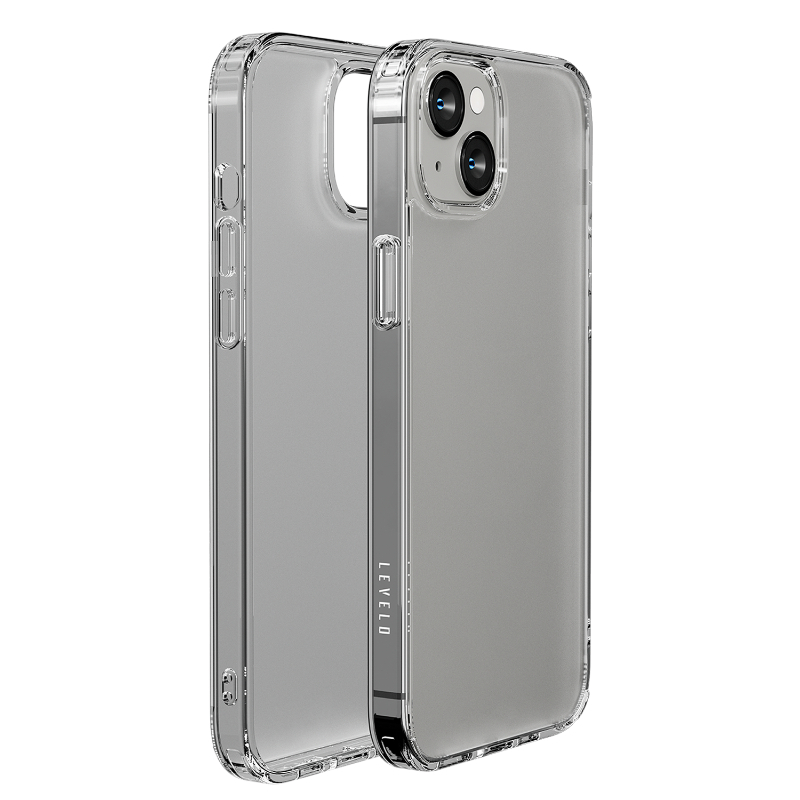 Levelo Lucu Iphone 14 Plus Matte Back Case - Matte Clear