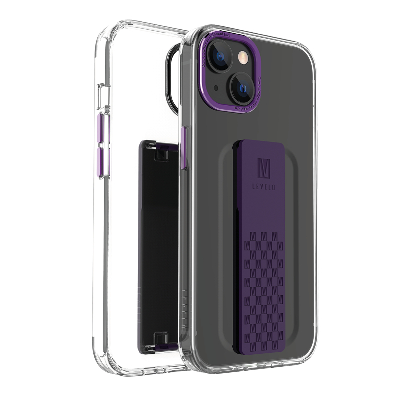 Levelo Graphia Iphone 14 Plus Imd Clearcase - Purple