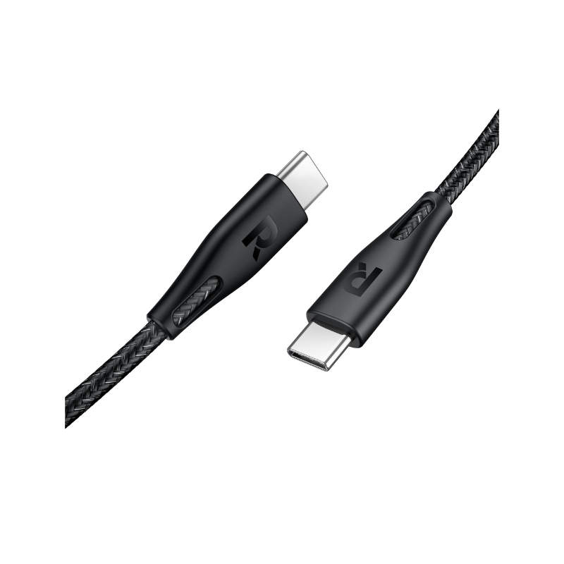 Ravpower Fast Charging Cable 60W Type-Cto Type-C 1.2M Black