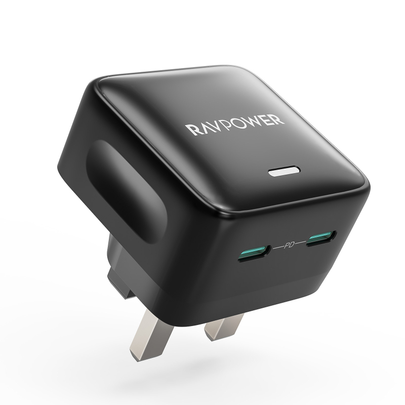 Ravpower 35W Wall Charger With Two Type-C Ports With Pd Technology