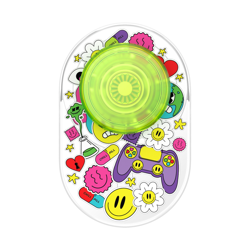 Popsockets Popgrip With Magsafe Bright Psych Spt Clr
