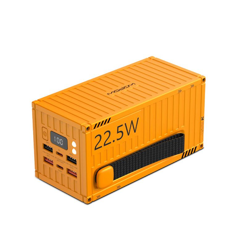 Wopow Container Power Bank 50000Mah 22.5W 5 Ports Orange