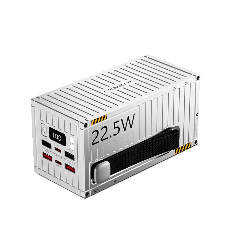 Wopow Container Power Bank 50000Mah 22.5W 5 Ports Silver