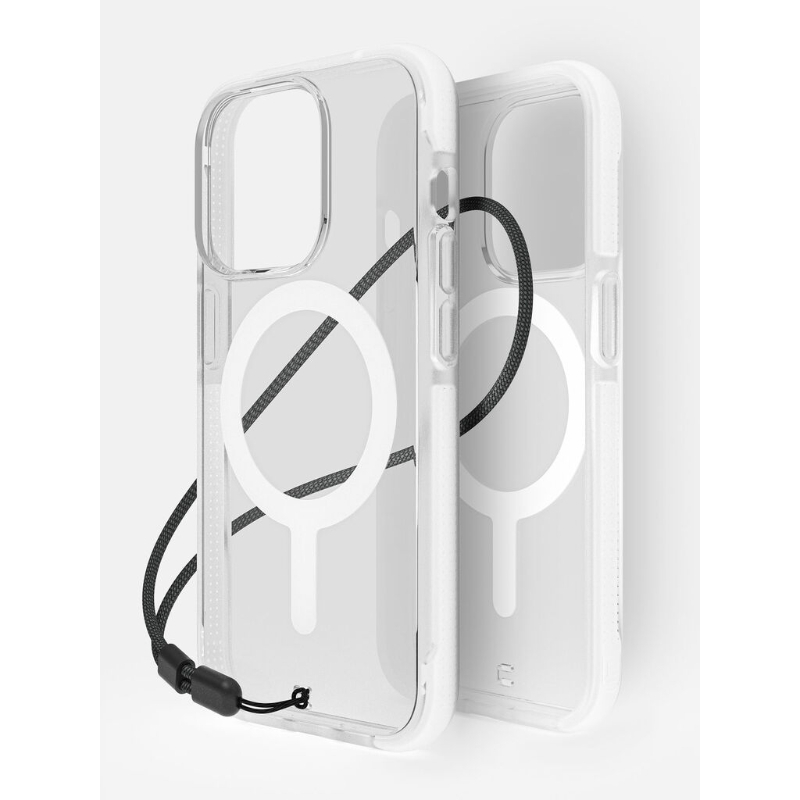 Bodyguardz Case Iphone 15 Pro Ace Pro Magsafe Clear And White
