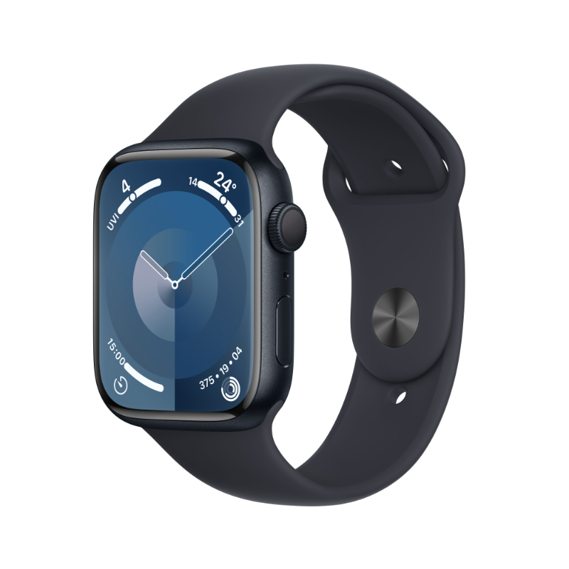 Apple Watch Series 9 GPS 41mm Midnight Aluminum Case with Midnight Sport Band S/M