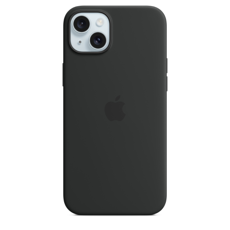 Apple iPhone 15 Plus Silicon Case with MagSafe Black