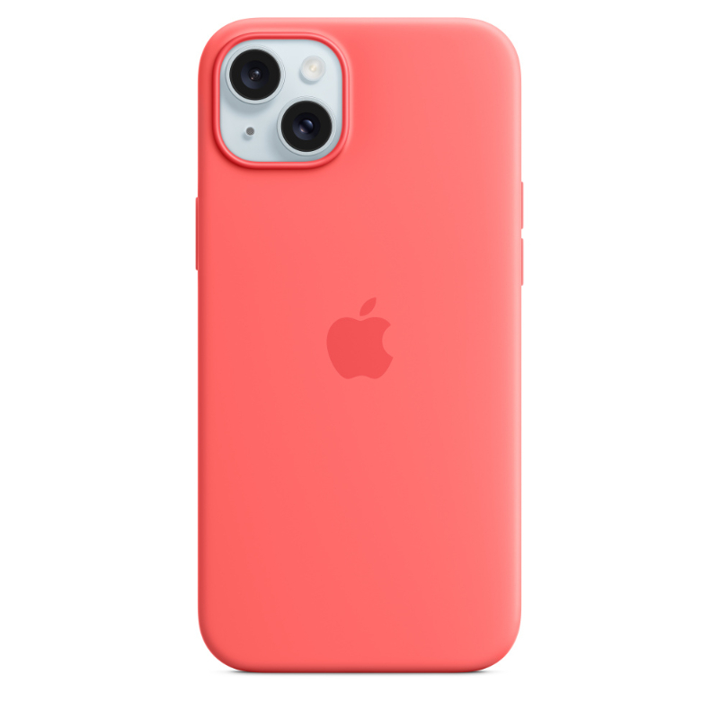 Apple iPhone 15 Plus Silicon Case with MagSafe Guava
