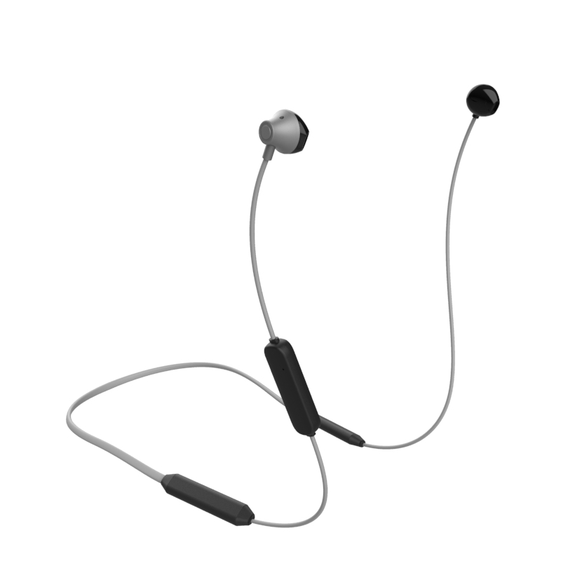 Active Charm-Fit Neckband Wireless Earphone Silver