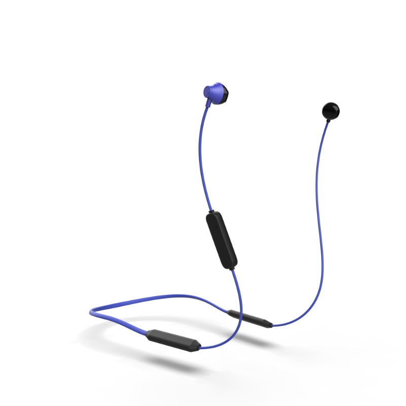 Active Charm-Fit Neckband Wireless Earphone Blue