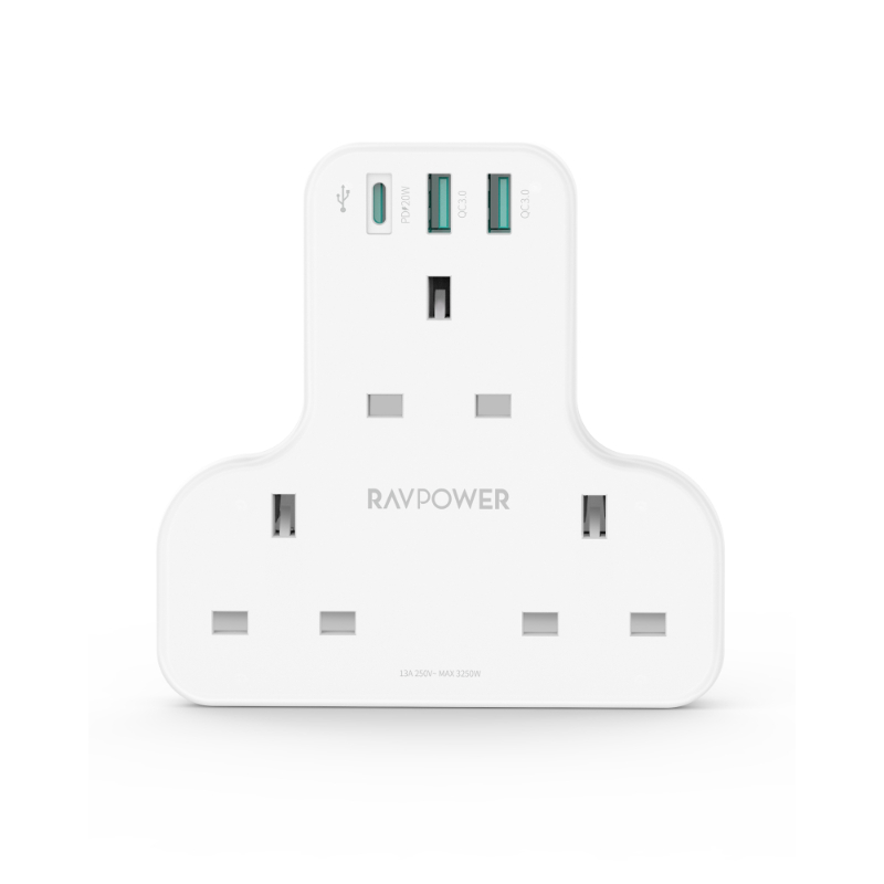 Ravpower Pioneer 20W 3-Ports Charger White