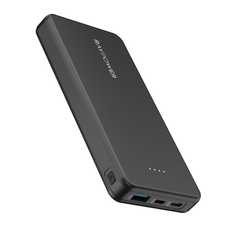 Ravpower Power Bank With A Capacity Of 10000Mah Black