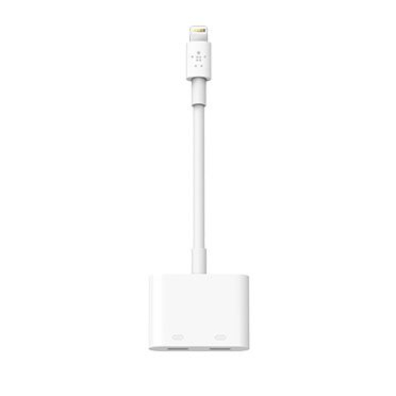 Belkin Rockstar Lightning To 3.5Mm Audio And Charge Adapter