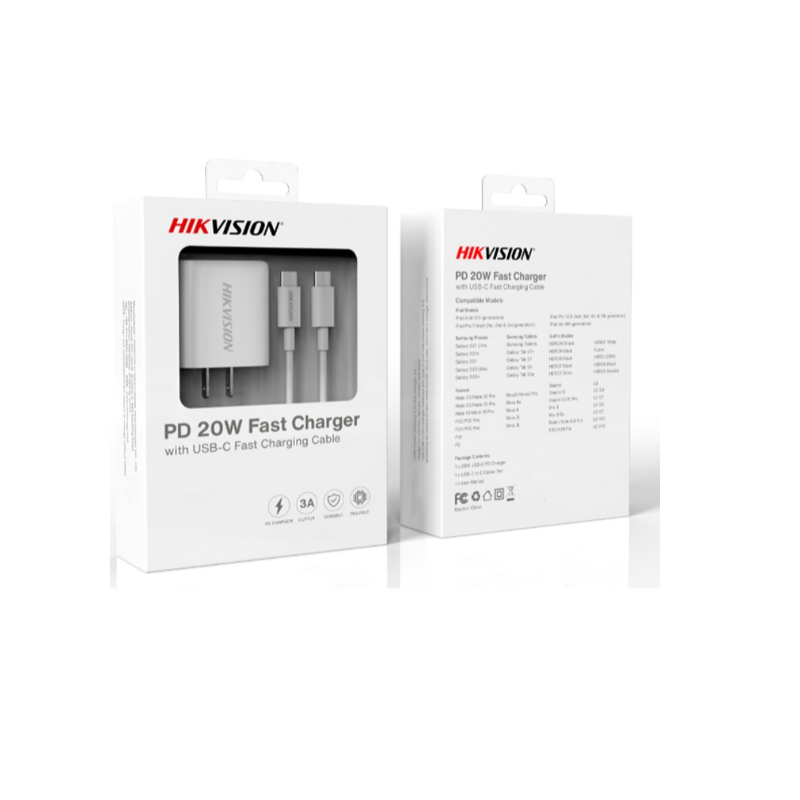 Hikvision Charging Cable Kit Type-C 20W Fast Charger