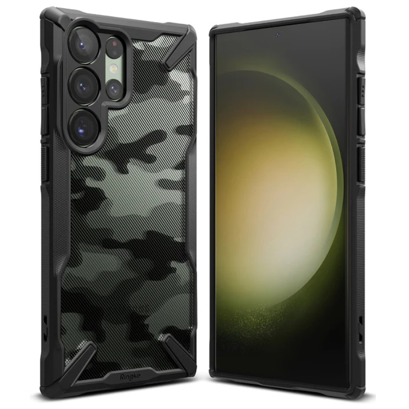 Ringke Samsung Galaxy S24 Ultra Fusion X Design Camo Black