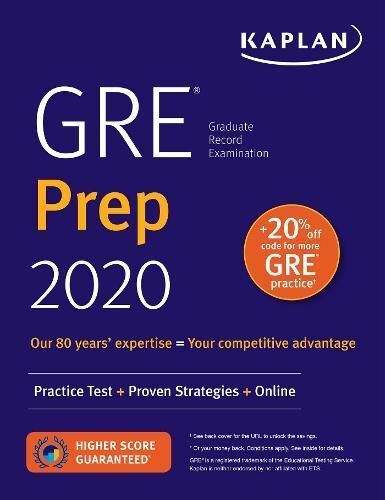 كتاب اختبار تقييم الخريجين للمرحلة الإعدادية لعام 2020 Gre Prep 2020 : اختبارات تدريبية + استراتيجيات أثبتت جدواها + دراسة عبر الإنترنت