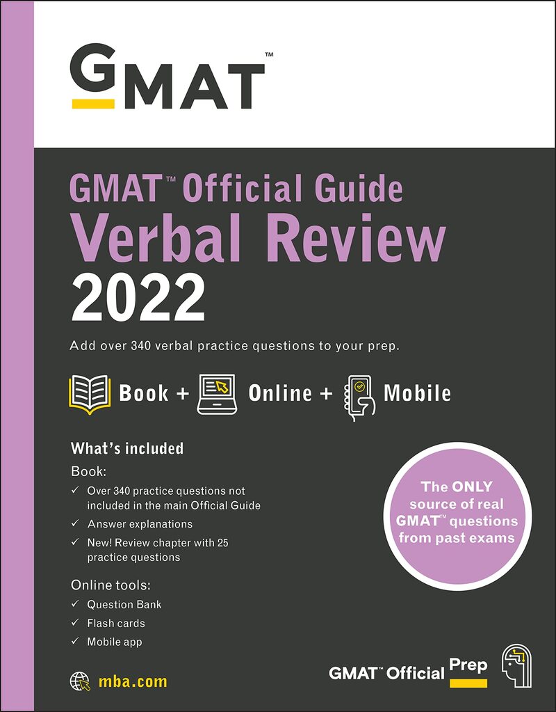 Gmat Official Guide Verbal Review 2022:Book + Online Question Bank