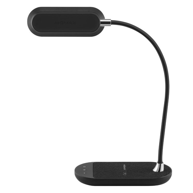 Momax Q.LED Flex Desk Lamp 10W Wirelesscharging Black