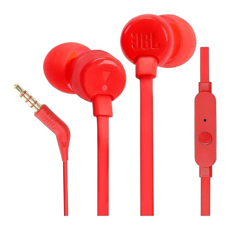 JBL In Ear Headphones Red T110