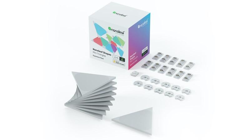 Nanoleaf Shapes Triangles Mini White 10Pack Global Panels Only
