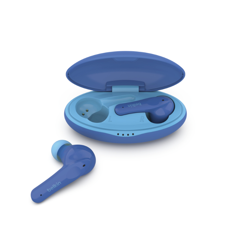 Belkin Soundform Nano Wireless Earbuds For Kids Blue