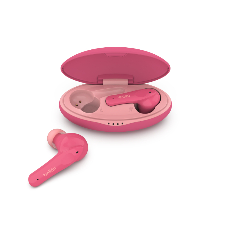 Belkin Soundform Nano Wireless Earbuds For Kids Pink