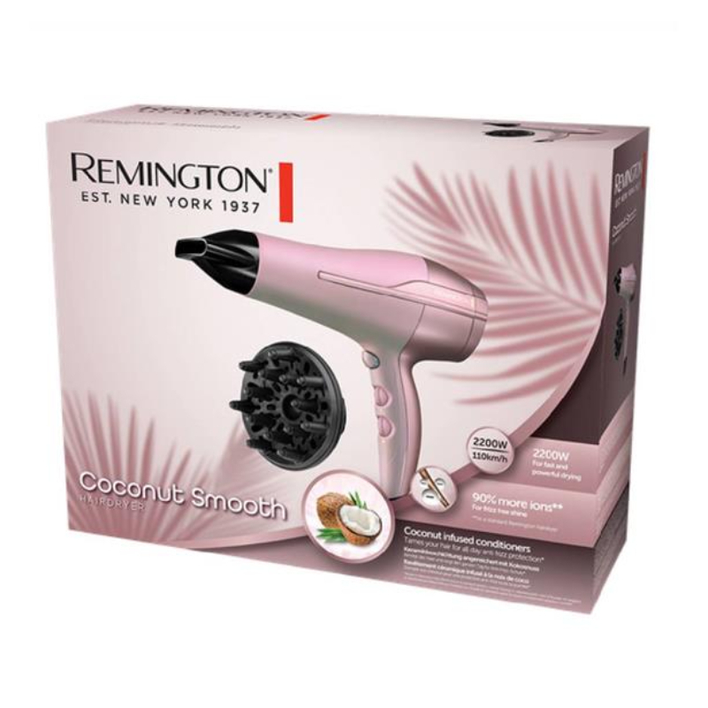 Remington Coconut Smooth Hairdryer D5901 Rose Gold