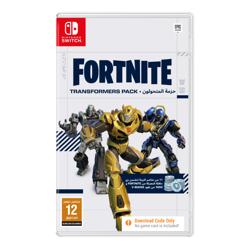 Fortnite Transformers Pack Nintendo Switch