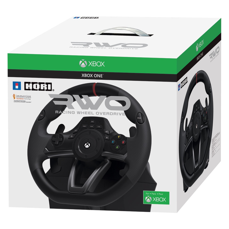 Hori 512245 Gaming Controller Steering Wheel + Pedals Xbox One Black