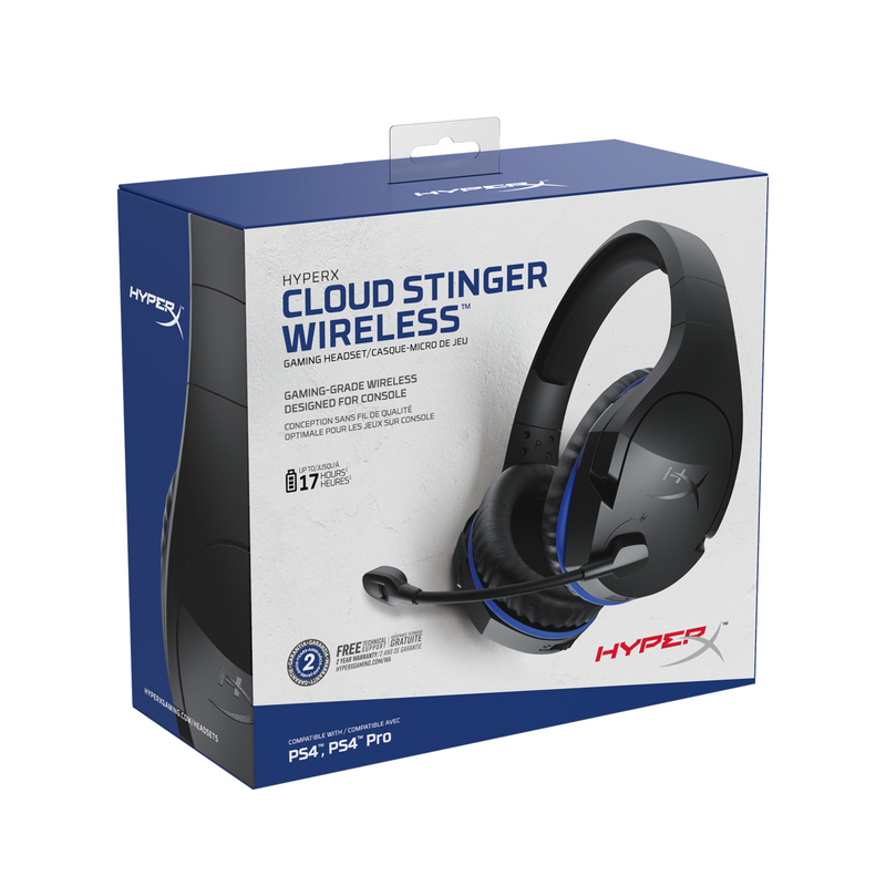 HyperX Cloud Stinger Wireless Binaural Head-Band Black,Blue