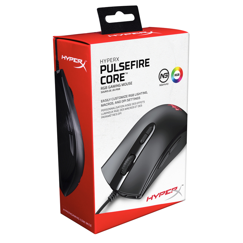 HyperX Pulsefire Core Mouse USB Optical 6200 Dpi Ambidextrous