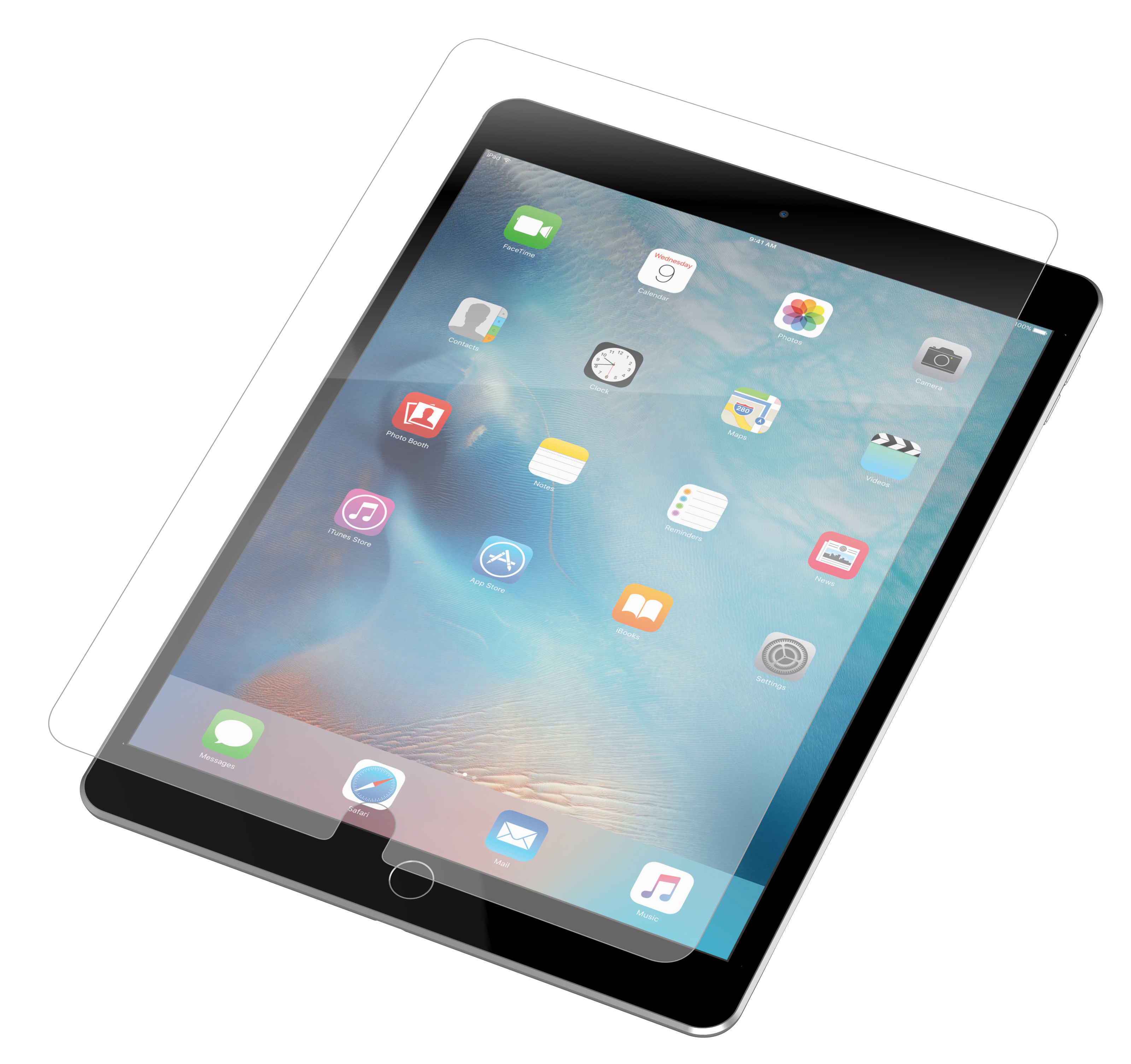 Zagg Invisible Shield Glass Plus Screen Protector For iPad Air 2, iPad Pro 9.7-Inch, And iPad 9.7-Inch 2017