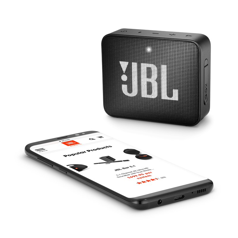 JBL Go 2 Black Portable Bluetooth Speaker