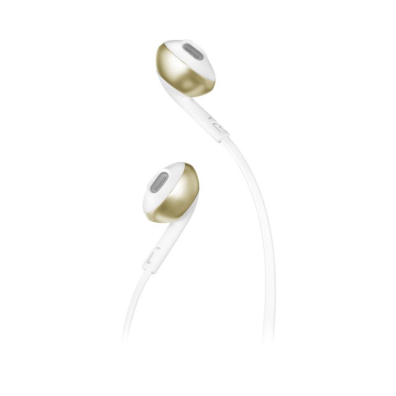 JBL Tune 205 Champagne Gold Bluetooth In Ear Earphones