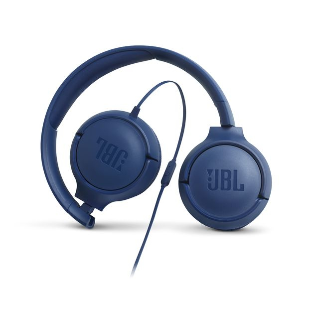 جي بي ال تيون 500 سماعة أذن للأجهزة الجوالة للأذنين عصابة رأس زرقاء