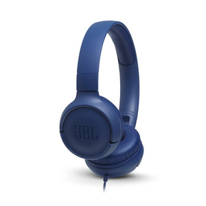 جي بي إل تيون 500 سماعة أذن للأجهزة الجوالة للأذنين، عصابة رأس، زرقاء
