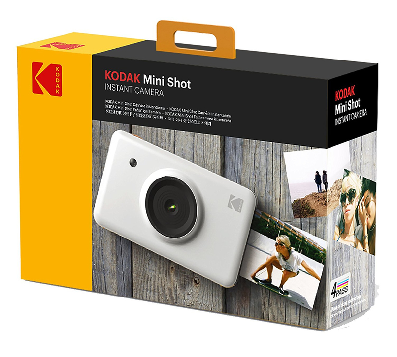 طابعة كاميرا كوداك ميني شوت لا سلكية 2 في 1 رقمية، لون أبيض