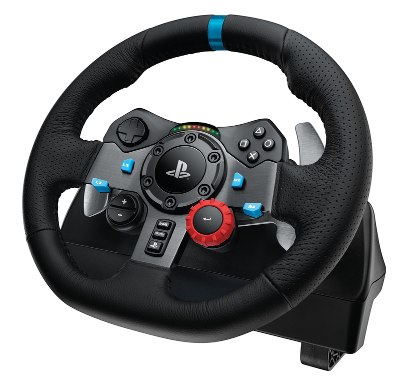 Logitech G G29 Steering Wheel + Pedals Pc,Sony PlayStation 4,Sony PlayStation 3 Black