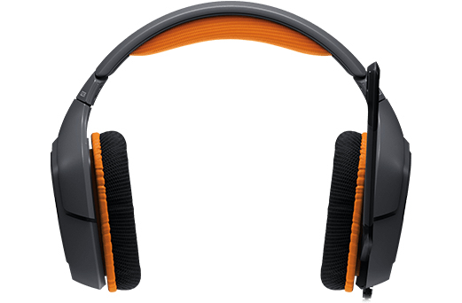 سماعة رأس بروديجي G231 للأذنين من لوجي تك - أسود، برتقالي