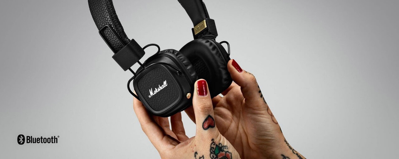 Marshall Major II Black Bluetooth Headphones
