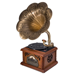 Mji Gramophone Retro Style All-In-One Vinyl/Cd Player