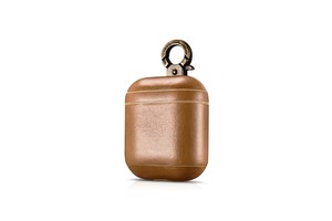 More.Plus Vintage Series Real Leather Case with the Metal Hook Brown for AirPods