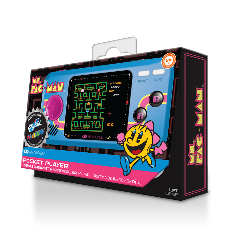 My Arcade Ms. Pac-Man Portable Game Console 6.98 cm (2.75 Inch) Black, Blue