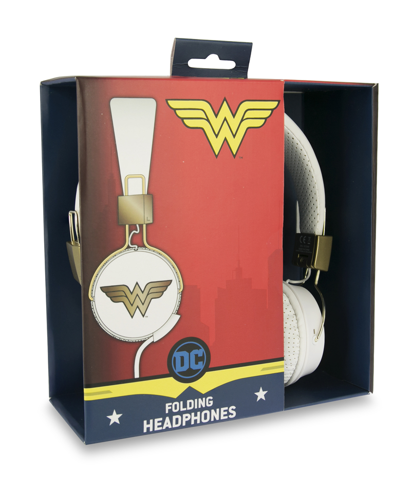 OTL Technologies DC Comics Wonder Woman Headphones Head-Band Gold,White
