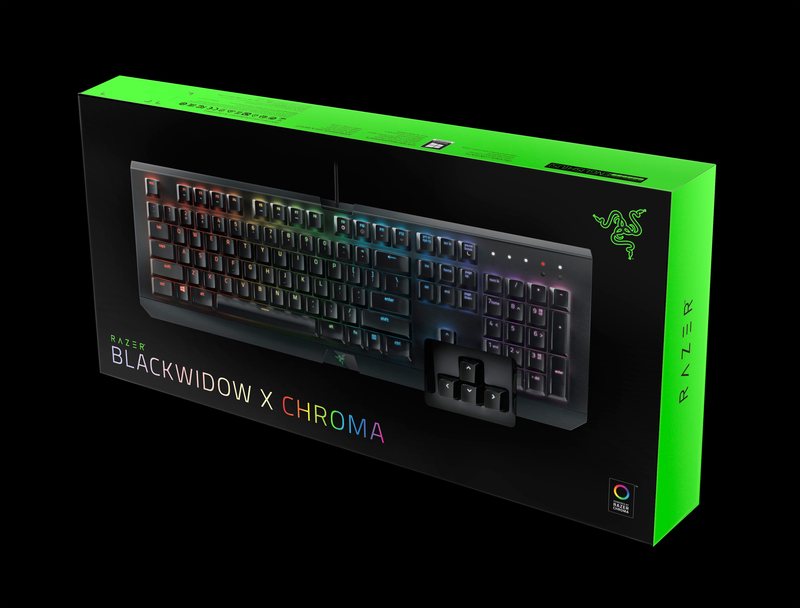 لوحة مفاتيح بلاك ويدو إكس كروما، لون أسود من ريزر